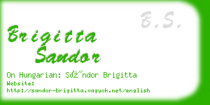 brigitta sandor business card